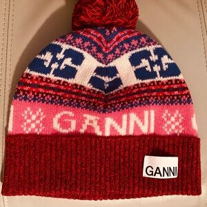 GANNI WOOL BEANIE HAT